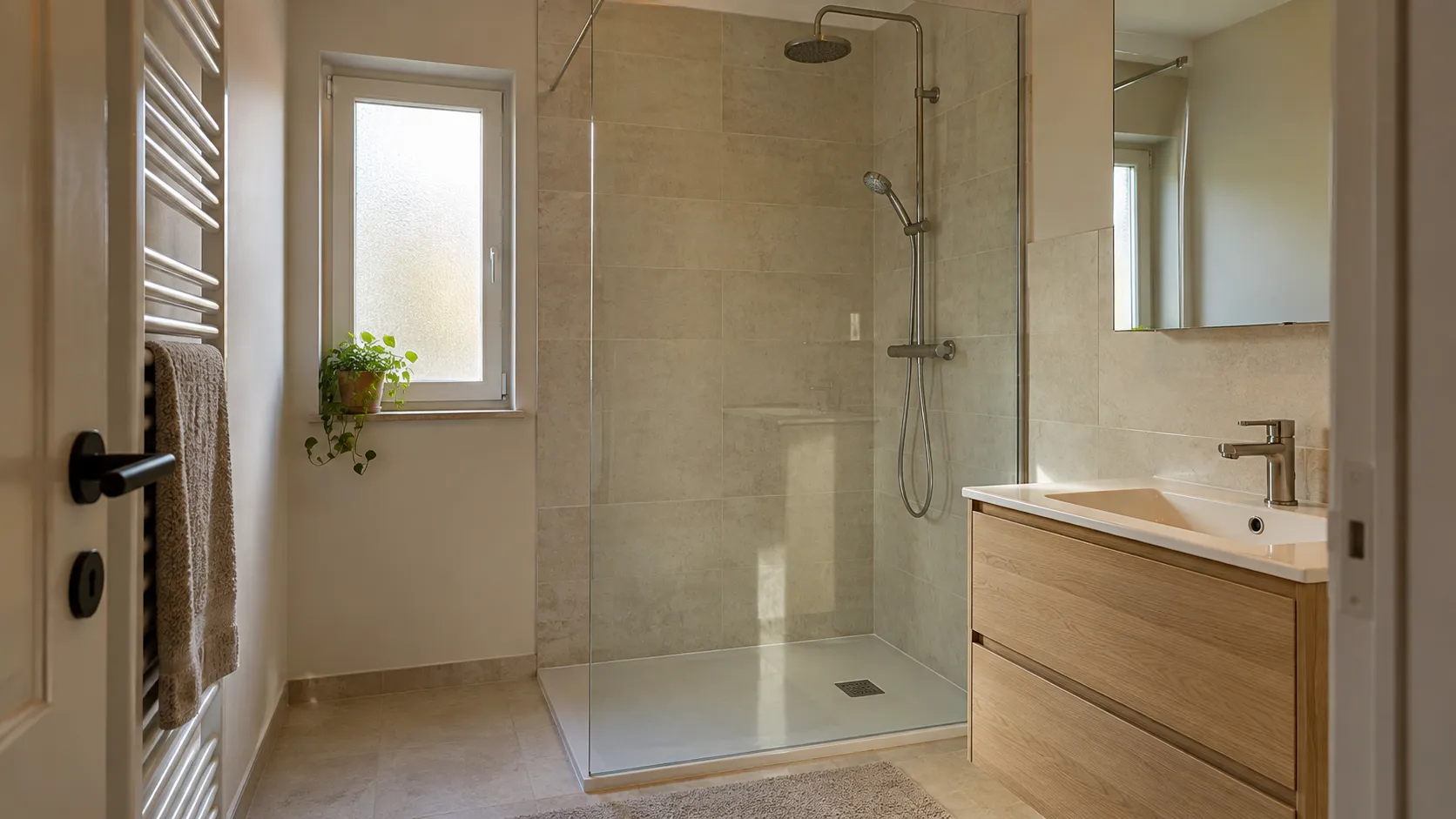 Baignoire en douche